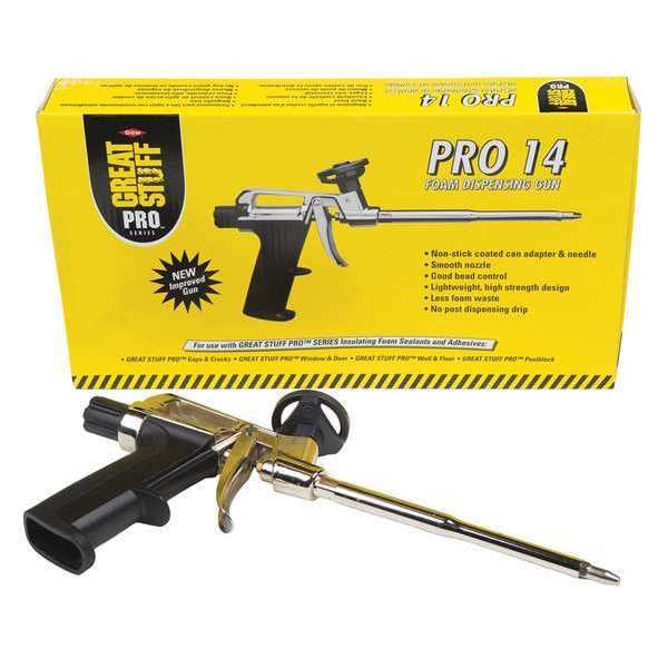 Great Stuff Spray Applicator Gun, Black/Silver, For 20 to 30 oz Bottles, Aluminum - 99046685