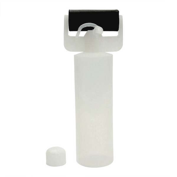 Big Horn Glue Roller Bottle, 2 1/2 in W, Plastic, Black/White - 19044