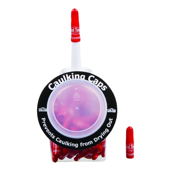 Tool Time Tool Time Manufacturing Red Industrial Vinyl Reusable Caulking Caps 1 pk - CC001