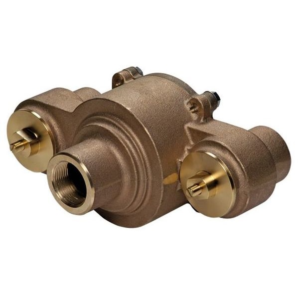 Haws Emergency Mixing Valve, Brass, Yellow, For Use With, Eyewashes, Showers - 9202E