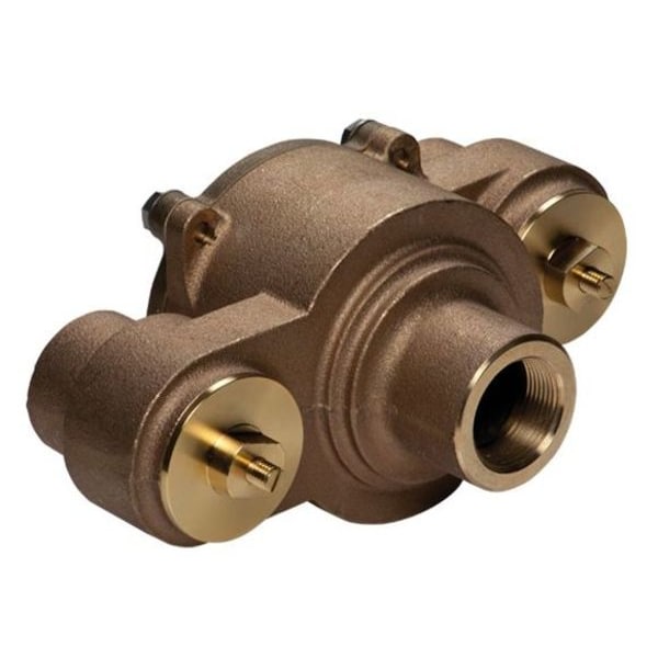 Haws Emergency Mixing Valve, Brass, Yellow, For Use With, Eyewashes, Showers - 9202E
