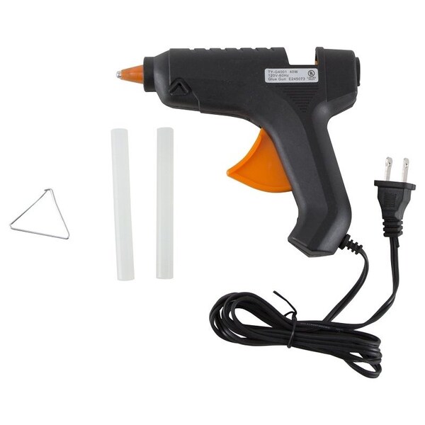 Vulcan Glue Gun, 9/32 in Dia Glue Stick, Black/Orange - JL-GG-40