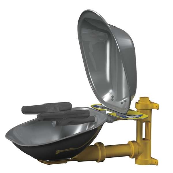 Bradley Plumbed Eyewash, Wall Mount, Plumbed, 14 2/3 in H., 15 1/2 in W - S19224DCFW