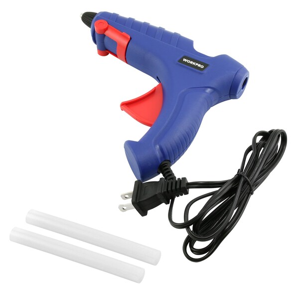 Prime-Line WORKPRO W125098WE 40 Watt, High Temperature Hot Glue Gun (Single Pack) - W125098WE
