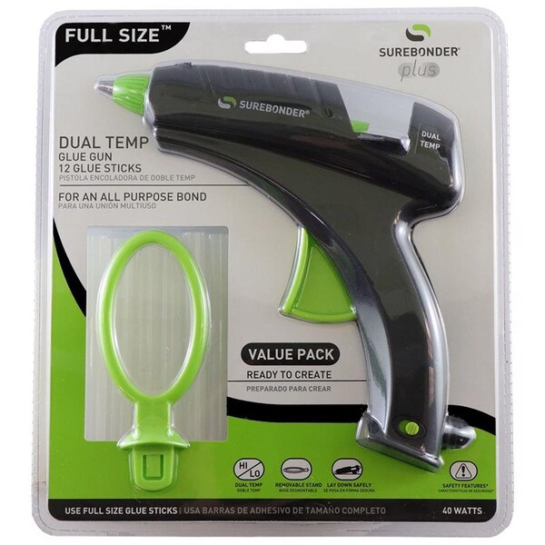 Surebonder Surebonder Plus 40 W Dual Temperature Glue Gun Kit 110 V - DT-270FKIT