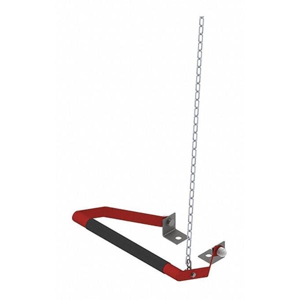 Hughes Safety Showers Foot Control, Steel, Red, Silver, For Use With, Shower with Eyewash, Eyewash - TREADLE-G