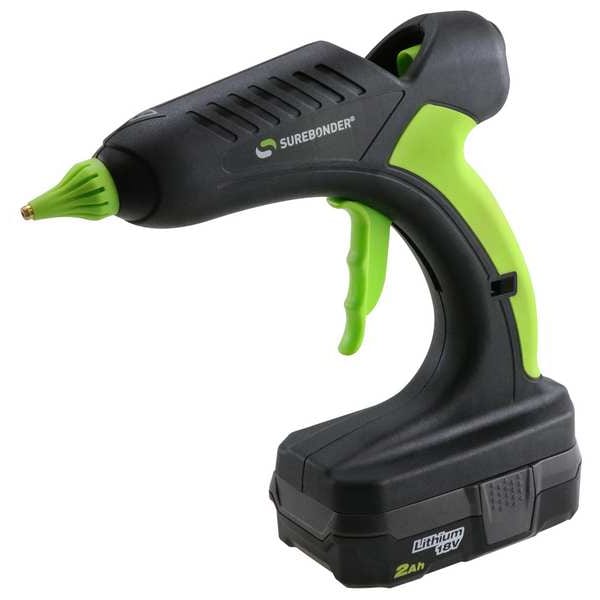 Surebonder Glue Gun, L, 8 in 18V, 60 W, 1 lb/hr Output - PRO2-60KIT