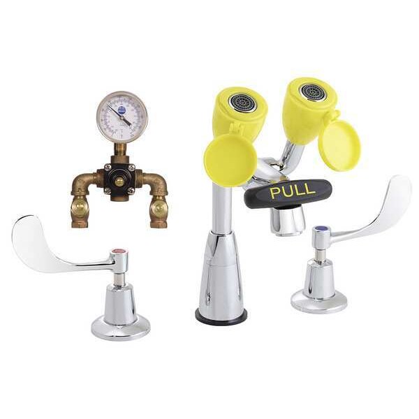 Speakman Eyewash/Faucet Combination, Counter Mount, Counter Mounted, 9.0 H., 16.0 W - SEF-1800-CA-TW