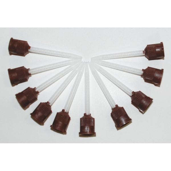 Loctite Mixing Nozzle, Black, White, 1:1, 2:1 Mixing Ratio, 10 PK - 1197606