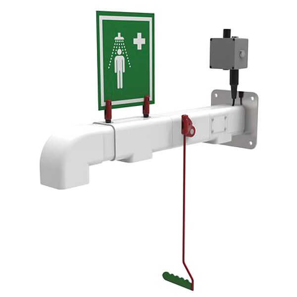 Hughes Safety Showers Drench Shower, Freeze Protected, Galvanizedanized Pipes, Wall Mount, 120V C1D2 - H2G-1H