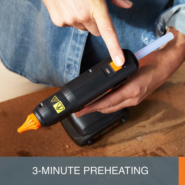 Worx 20V Power Share Full-Size Hot Glue Gun, No Battery and Charger Included, Tool Only - WX045L.9