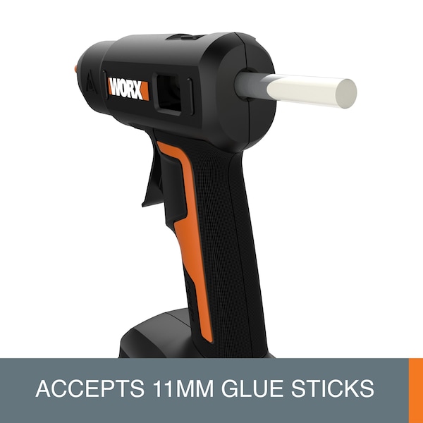 Worx 20V Power Share Full-Size Hot Glue Gun, No Battery and Charger Included, Tool Only - WX045L.9