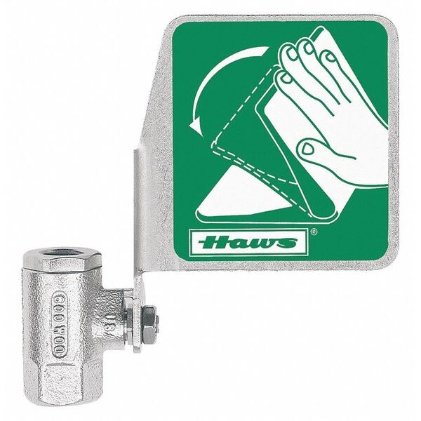 Haws Ball Valve, Brass, Stainless Steel, Silver, For Use With, Eyewash - SP238