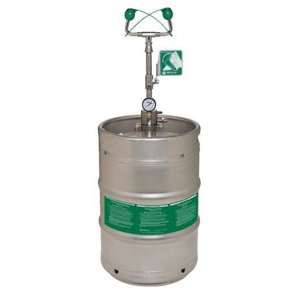 Haws Portable Eyewash, Pressurized, 15 gal Tank Capacity, Portable, 40 in H., 20 in W - 7603