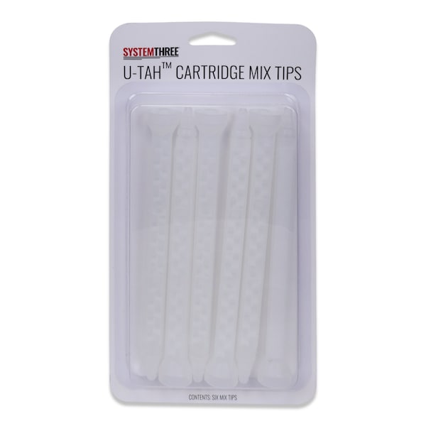System Three Resins U-TAH Cartridge Turbo Mixing Tips, 6-Pack - 3661S99