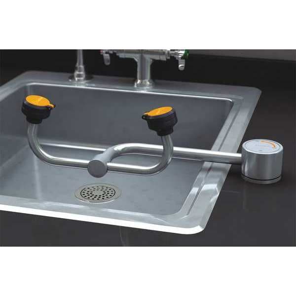 Guardian Equipment Plumbed Eyewash, Counter Mount, Plumbed, 4 5/12 in H., 13 in W - G1895