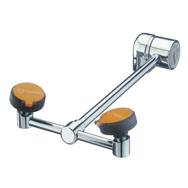 Guardian Equipment Plumbed Eyewash, Counter Mount, Plumbed, 15 in H., 6 1/2 in W - G1779