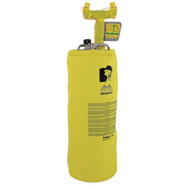 Bradley Heated Eyewash Station, Pressurized, 15 gal Tank Capacity, Portable, 44 in H., 16-1/2" W - S19-788HGR