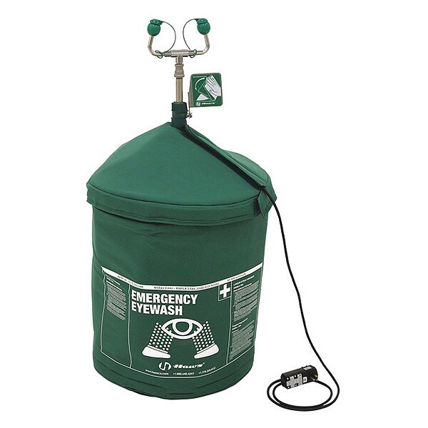 Haws Pressurized Portable Eyewash, Pressurized, 15 gal Tank Capacity, Portable, 40 in H., 20 in W - 7603T