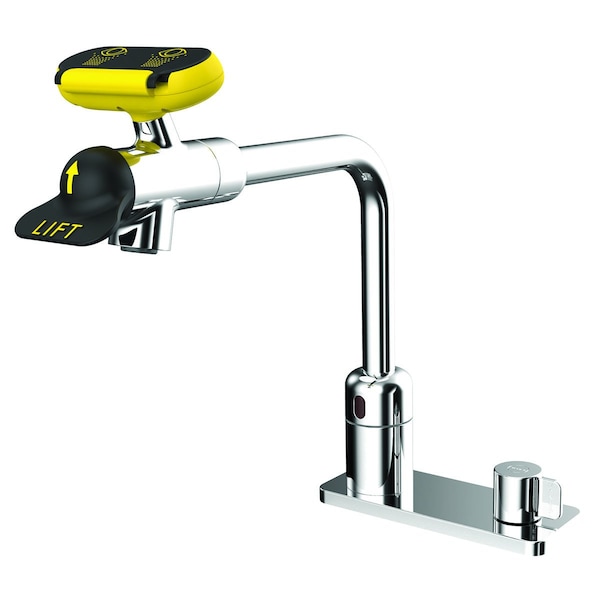 Speakman Powered Sensor Eyewash Faucet W/ 8" Spout & Manual Override - SEF-18207-8
