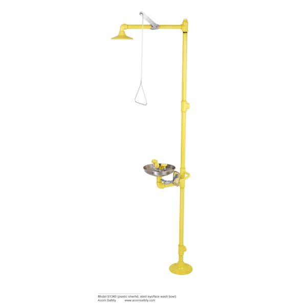Acorn Controls Combo, Floor, S/S Bowl, ABS Shower - S1340