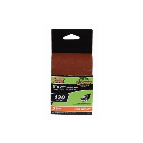 Gator Finishing 2PK 3x21 120G Sand Belt - 3145