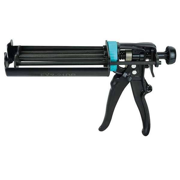 Irion-America Professional Grade Dual Component Caulk Gun, Black/Turquoise - 900093
