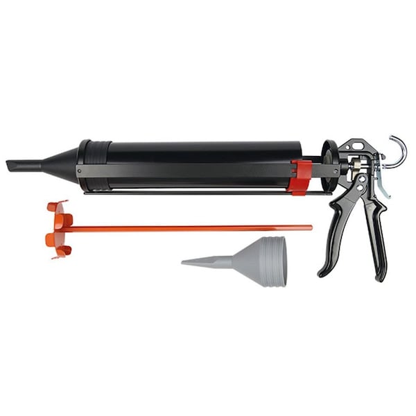 Irion-America Manual Mortar Caulking Gun, Black/Red - 901116