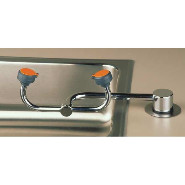 Guardian Equipment Plumbed Eyewash, Counter Mount, Plumbed, 4 5/12 in H., 13 in W - G1805