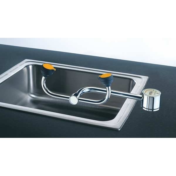 Guardian Equipment Plumbed Eyewash, Counter Mount, Plumbed, 4 5/12 in H., 13 in W - G1805