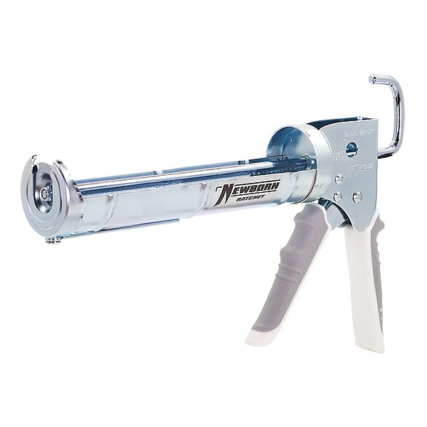 Newborn Caulk Gun, 10 oz Container Size, Steel, 6:01, Half Barrel Frame, Silver - 960-GTR