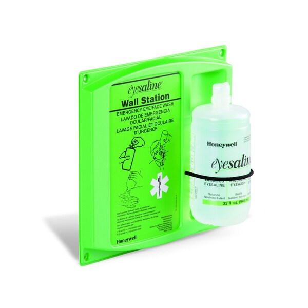 Honeywell Fendall Fendall Eyesaline Wall-Mount Eye Wash Station 12.25" L x 3.25" W x 14" H - PLS1497