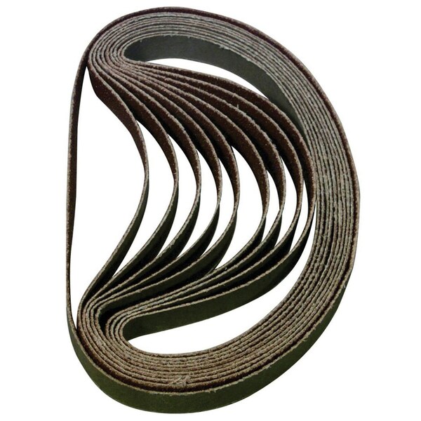 Astro Pneumatic Sanding Belt 60 Grit - 3/8in x 13in, 10PK - BSP60