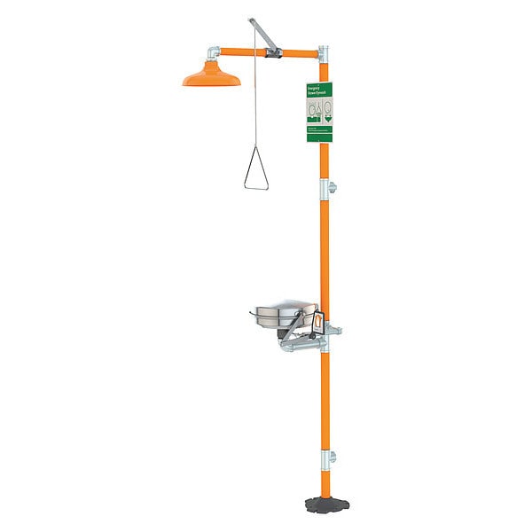 Guardian Equipment Drench Shower With Face/Eyewash, 16 In. W - G1950BC