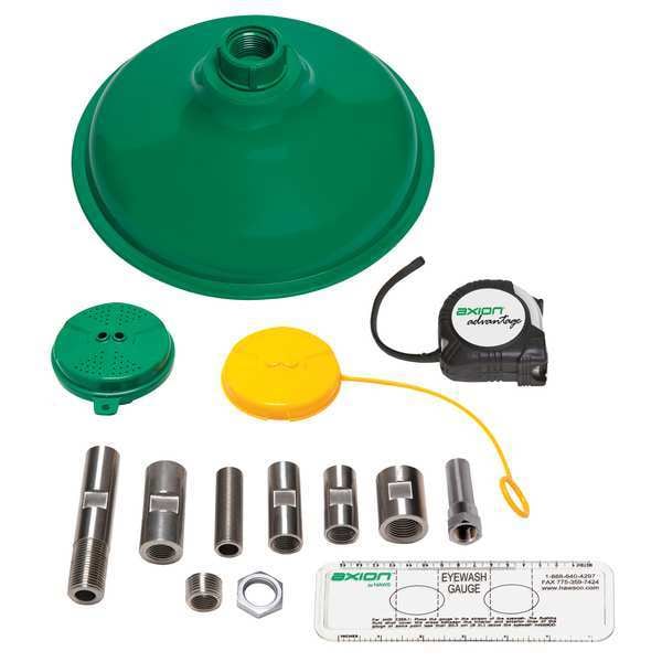 Haws Eyewash Station, Stainless Steel (Connecting Hardware), Green, For Use With, Shower - AX14