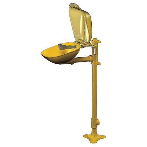 Bradley Plumbed Eyewash, Pedestal Mount, Plumbed, 41 1/2 in H., 15 1/2 in W - S19214PDC