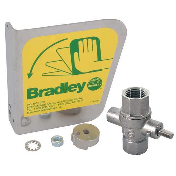 Bradley Eyewash Handle, Stainless Steel, Stainless Steel, For Use With, Eyewash - S30-109