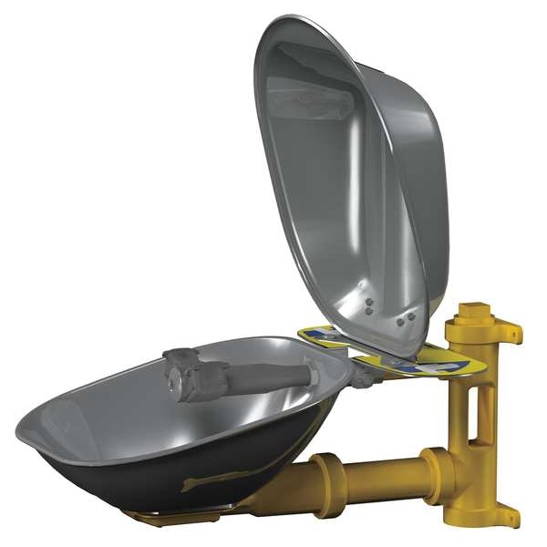 Bradley Plumbed Eyewash, Wall Mount, Plumbed, 14 2/3 in H., 15 1/2 in W - S19224DC