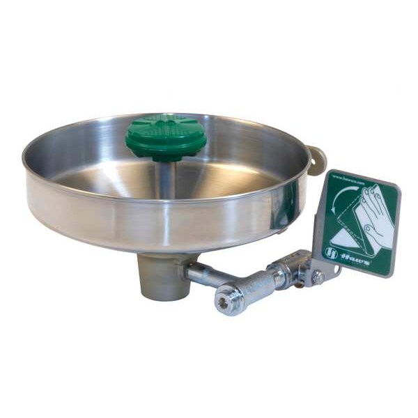 Haws Plumbed Eyewash, Wall Mount, Plumbed, 11 in H., 14 3/4 in W - 7360B-7460B