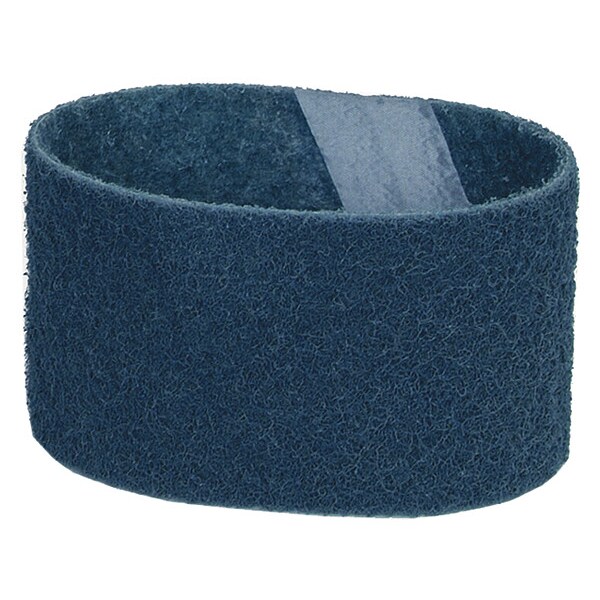 Norton Abrasives Surface-Conditioning Belt, 3 in W, 18 in L, Non-Woven, Aluminum Oxide, Not Applicable Grit, Blue - 66261019836