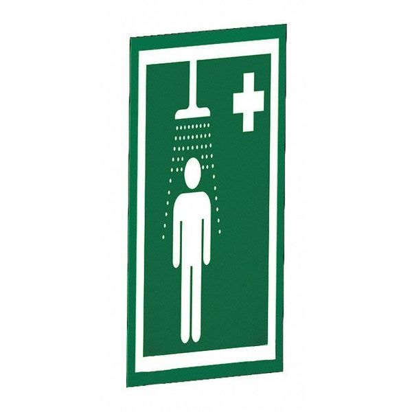 Hughes Safety Showers Safety Shower Sign, Universal, Wall Mount - S-BRAC-SIGN-WAL