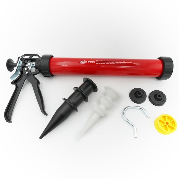 Malco 20Oz Sausage Caulking Gun Tool Kit 12:1 Ratio Drive - CGS1