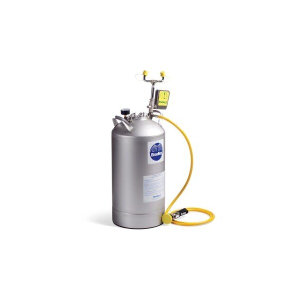 Bradley Portable Drench Hose & Eye Wash ext. dia. 12.25" x 24.38" H - PLS1617