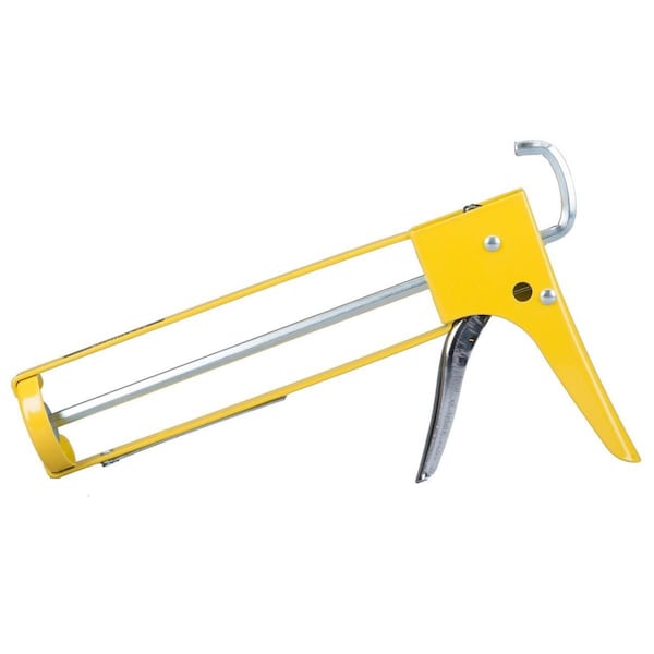Gizmo 273645 400 qt. Skeleton Hex Rod 14-1 Ratio Caulk Gun Yellow - GI3566023