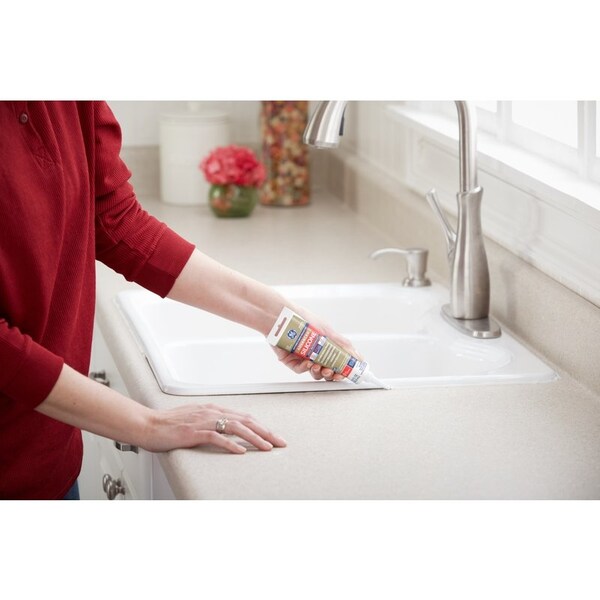 Ge GE Advanced Almond Silicone 2 Kitchen and Bath Caulk Sealant 2.8 oz - GE286