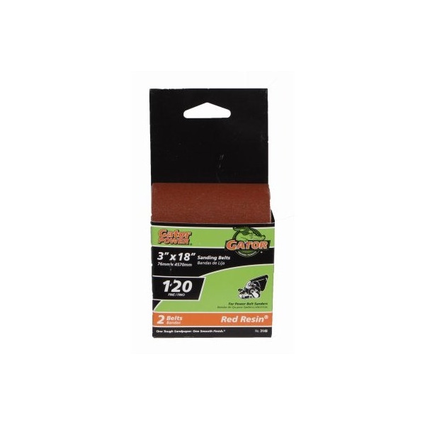 Gator Finishing 2PK 3x18 120G Sand Belt - 3149