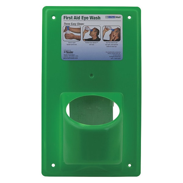 A-Med Eye Wash Station, Green, Acrylic, 12"H - 5020-0276