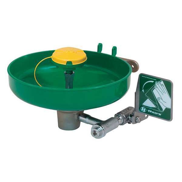 Haws Plumbed Eyewash, Wall Mount, Plumbed, 14 1/12 in H., 14 3/4 in W - 7360BT-7460BT