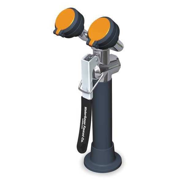 Watersaver Plumbed Eyewash, Counter Mount, Plumbed, 11 11/12 in H., 4 1/6 in W - EW1022