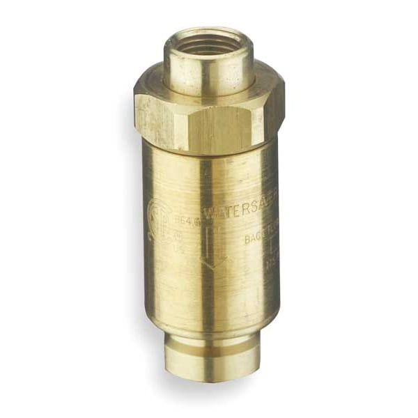 Guardian Equipment Backflow Preventer, Brass, Yellow, For Use With, Drench Hoses - L108